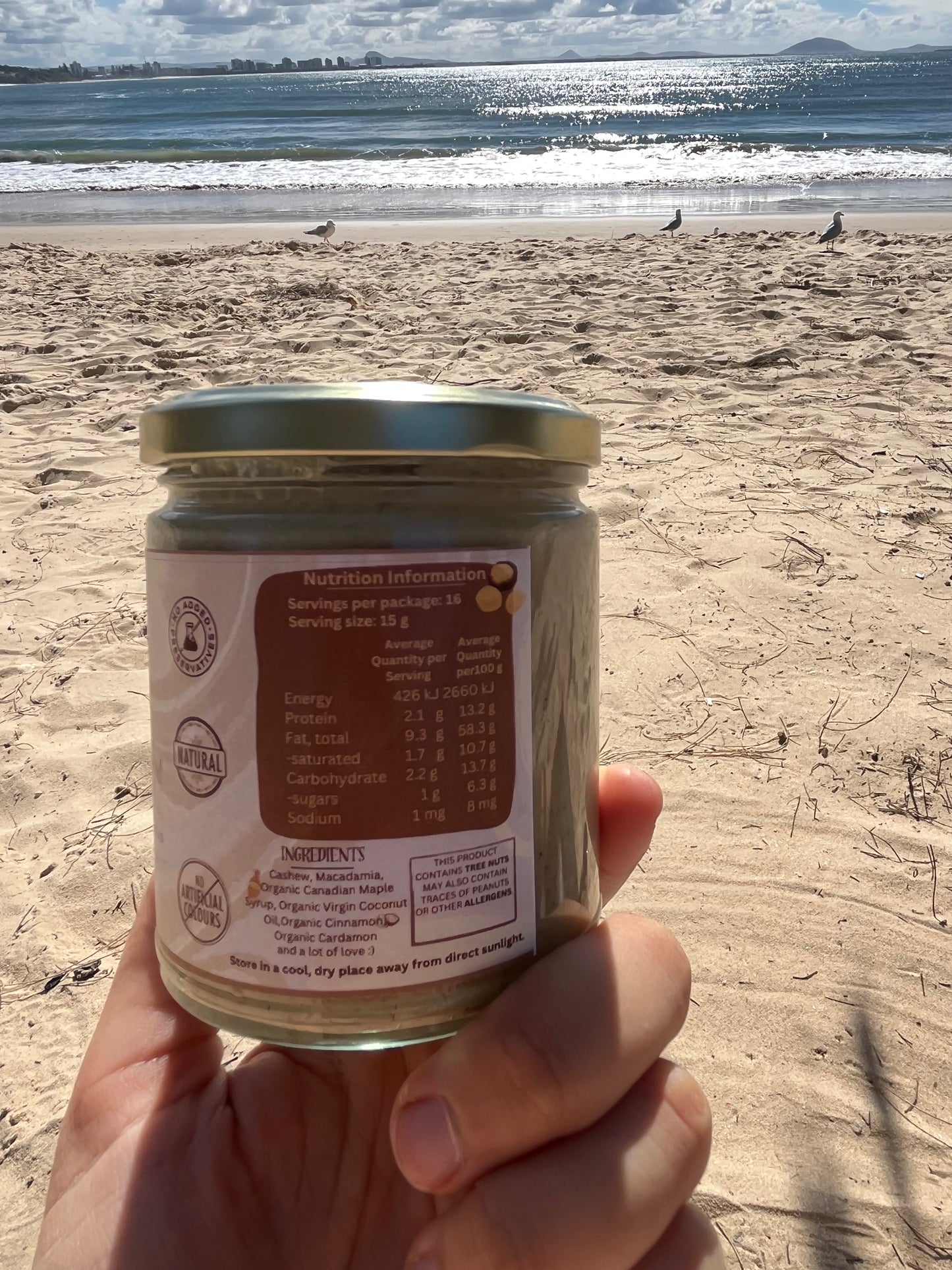 Macadamia and Cashew Butter- Cinnamon and Cardamom 250g
